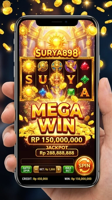 Layar utama surya898 — antarmuka bersih setelah instalasi